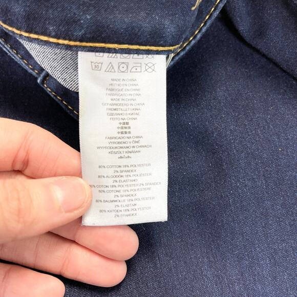 Michael Kors Womens Jeans Size 14P Jegging Stretch Dark Wash Lightweight Classic - Picture 9 of 10